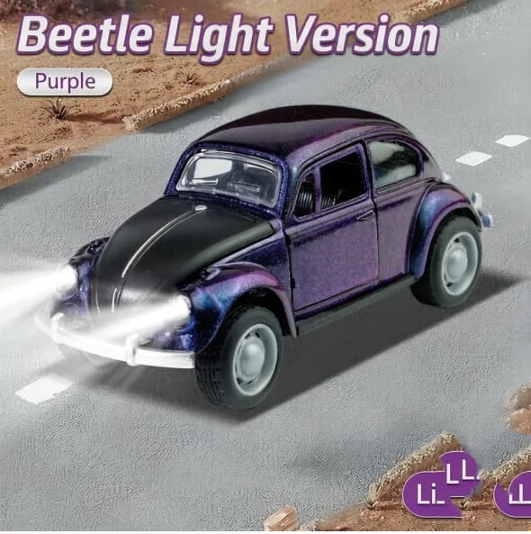 Voiture miniature en métal moulé sous pression à l'échelle 1/36 avec fonction de recul et de propuls