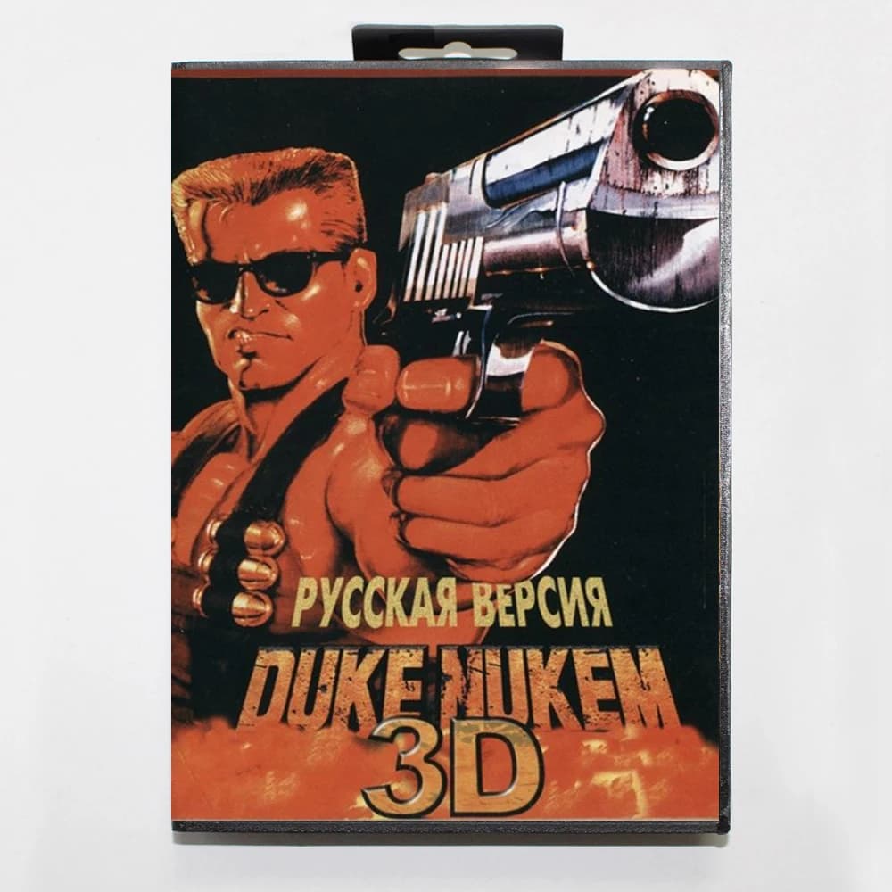 Cartouche de jeu Duke Nukem 3D 16 bits MD avec boîte RU pour systèmes Sega Megadrive Genesis