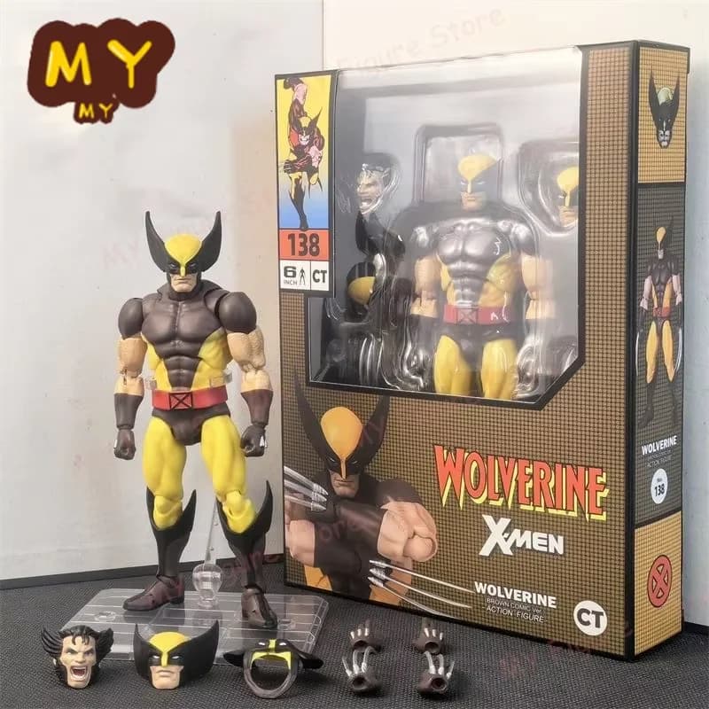 Nouveau CT Toys Mafex 96 Wolverine Figure marron bande dessinée x-men Figurine Mafex 138 Shf Anime F