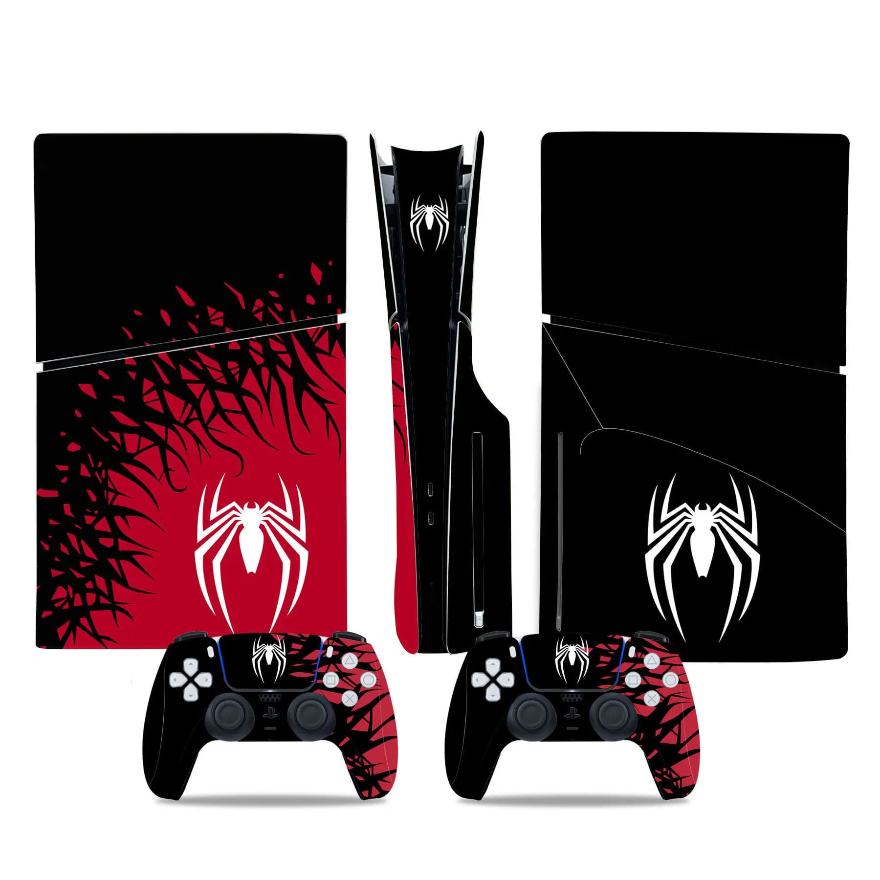 Autocollant de protection anti-rayures Marvel Spiderman pour console Playstation 5 Slim (version dis