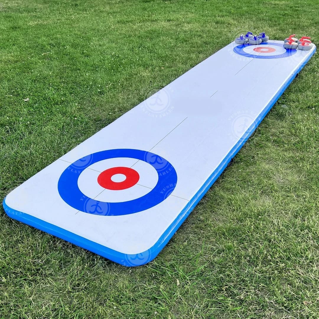 Événements loups divertissement familial islesse sport sol Curling Rink rue Curling jeux gonflables 