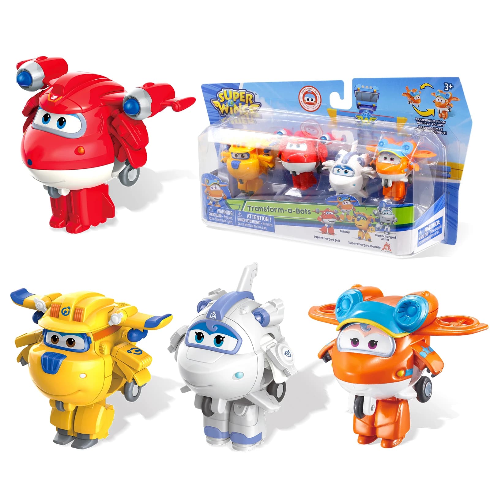 Jouets transformables Super Wings, lot de 14, avion de 2 pouces, figurine de personnage de collectio
