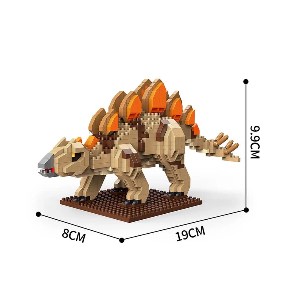 Modèles de dinosaures tyrannosaure Rex ou Velocira, Micro Mini blocs de construction pour adultes, j