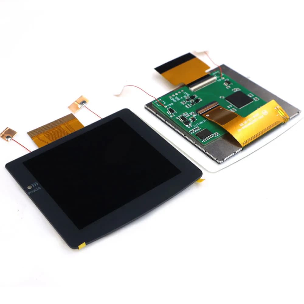 Écran LCD IPS laminé gris-blanc 2,8 pouces pour GBC, rétroéclairage, échelle d'entiers 480x432, kit 
