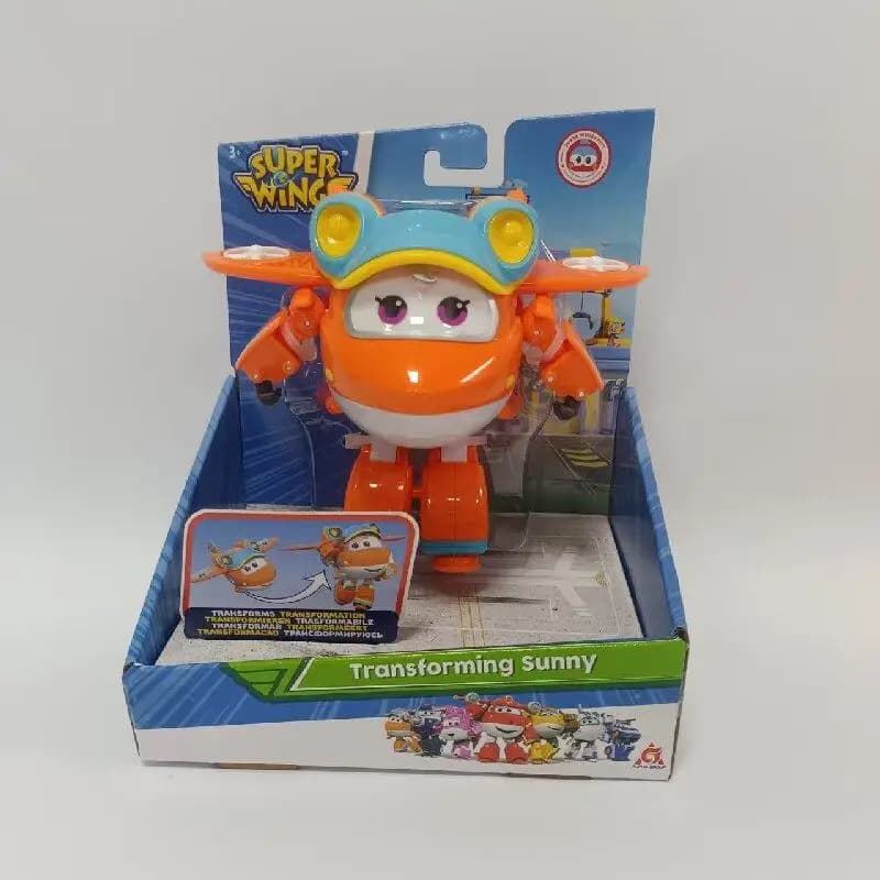 Super Wings Grand Robot Transformable, Qiaoqiao Xiaodun Lu Tanzhang Mecha, Ensemble de Jouets de Jeu