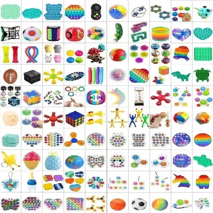 Jouets Fidget aléatoires, paquet de cadeaux mystère, sac Surprise, ensemble de Fidget, jouets anti-s