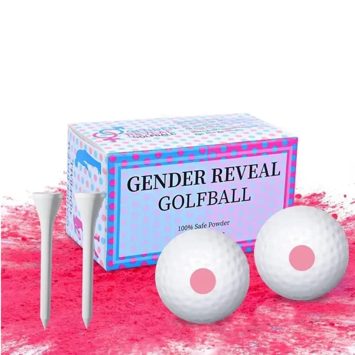 Balle de Golf explosive pour révéler le sexe, fille ou garçon, réception-cadeau pour bébé, fournitur