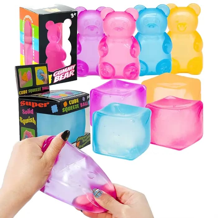 Schylling Needoh Nice Cube – Cube sensoriel anti-stress pour la concentration, l'anxiété, le TDAH et