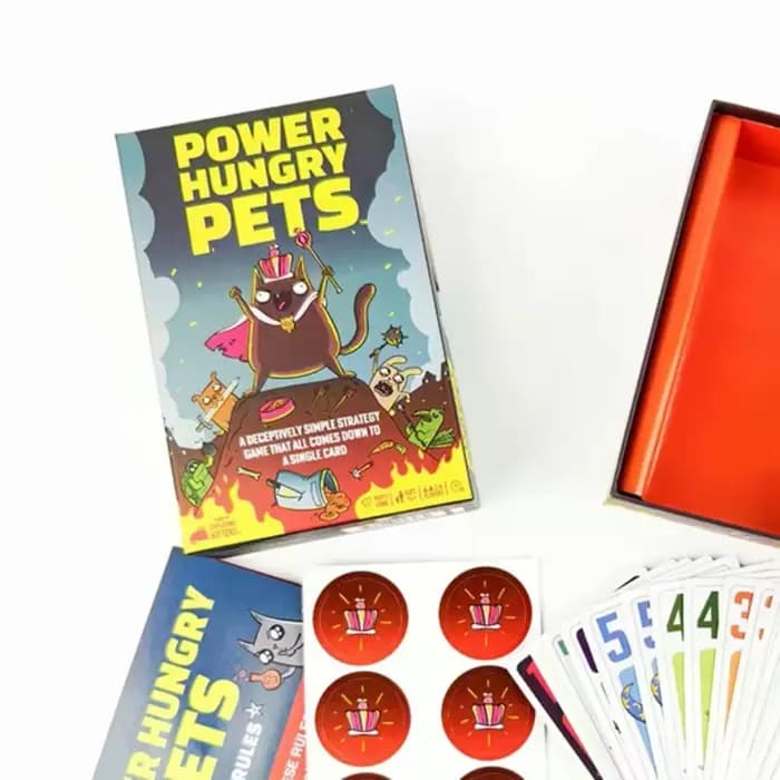Power Hungry Pets : Jeu de cartes de stratégie pour la famille et les soirées, jeu de société stimul
