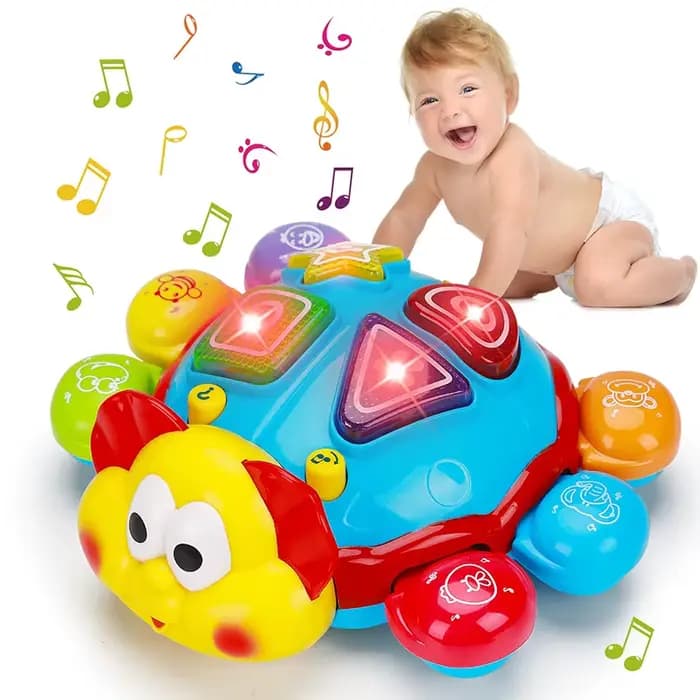 Bébé ramper marche jouet Musical espagnol anglais bilingue apprentissage éducation jouets bébés écla