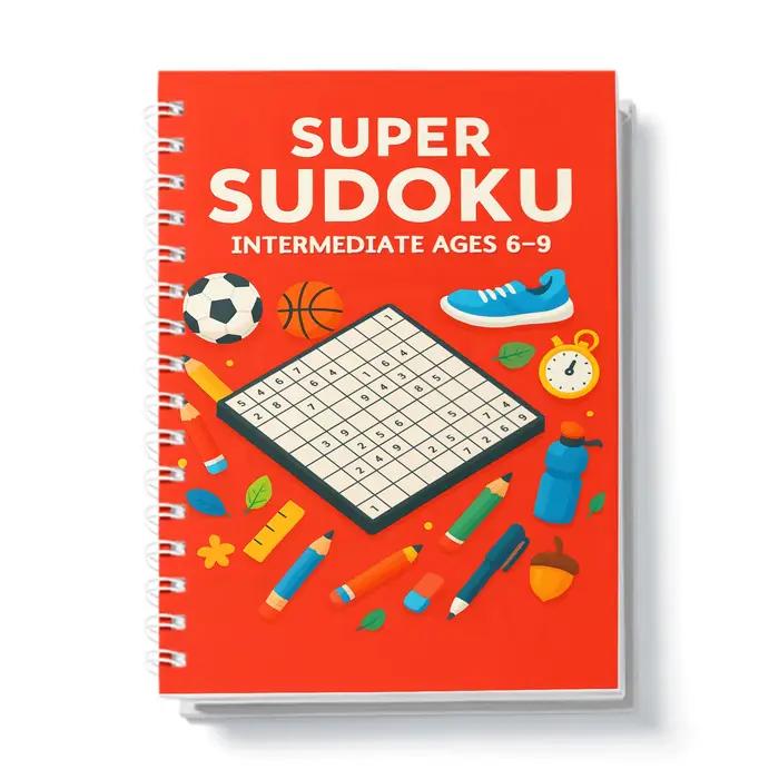 Super Sudoku pour les enfants intelligents | Puzzles logiques amusants pour stimuler la concentrat