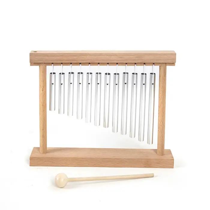 Carillon musical de méditation en bois, conception collaborative, son éducatif précoce, guérison son