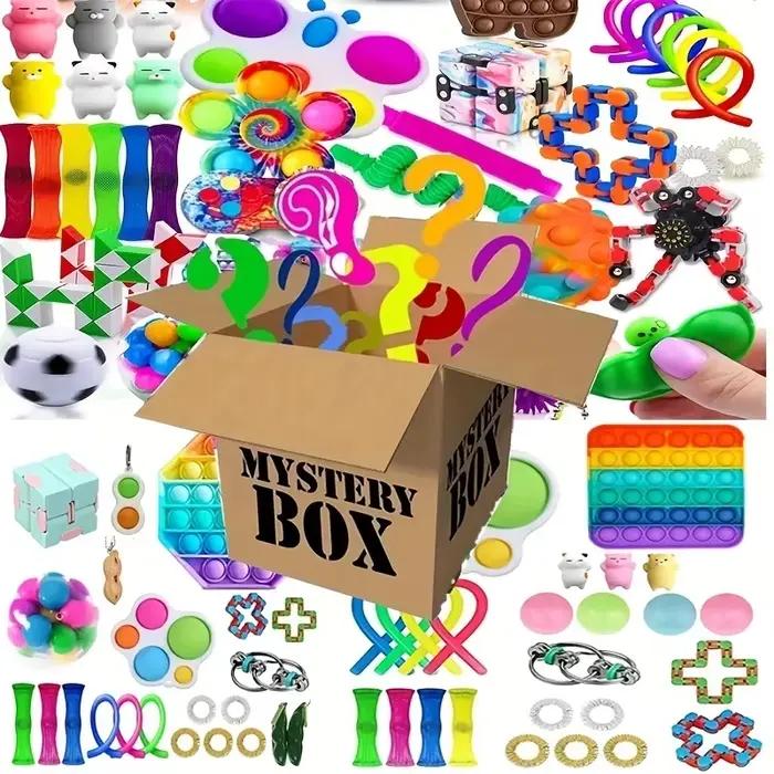 Jouets Fidget aléatoires, paquet de cadeaux mystère, sac Surprise, ensemble de Fidget, jouets anti-s