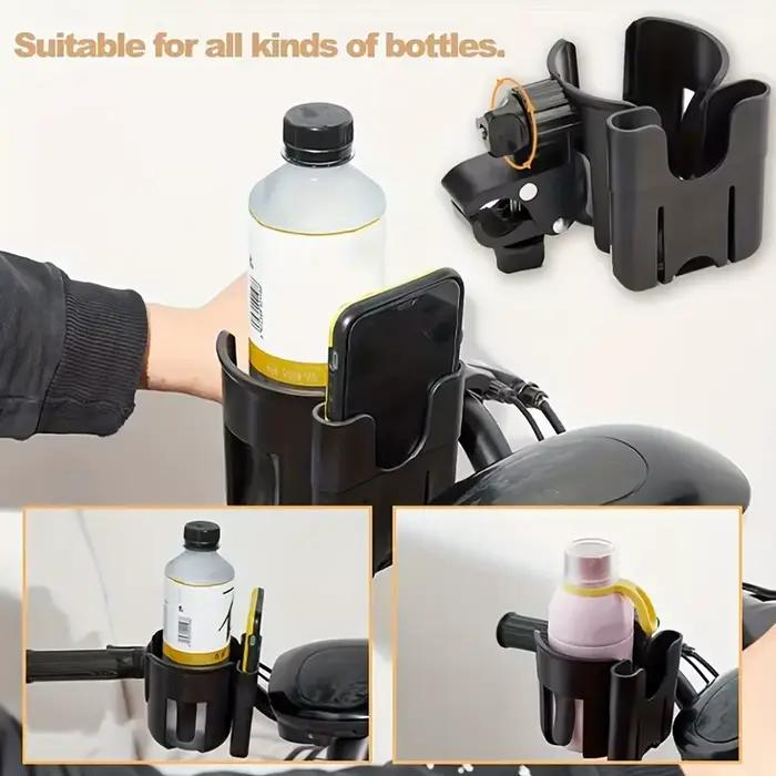 Porte-gobelet universel pour poussette avec support de téléphone, porte-bouteille pour fauteuil roul