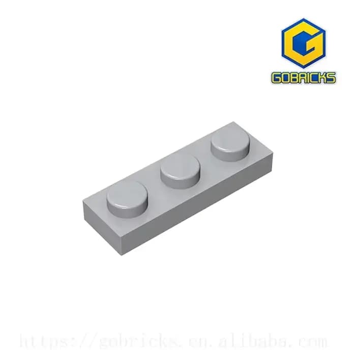 Gobricks GDS-503 plaque 1x3 compatible avec lego 3623 pièces de blocs de construction bricolage pour