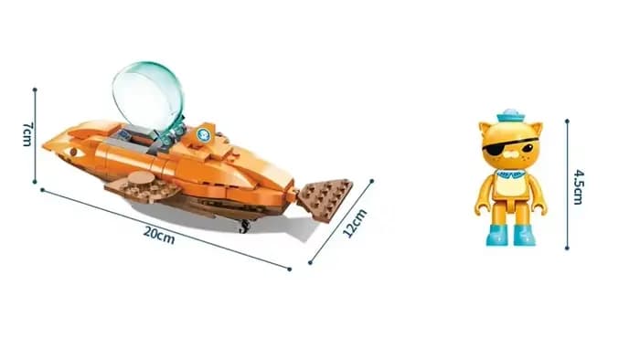 Ensemble de 13 blocs de construction Octonauts, jouets de construction en forme de pieuvre, compatib