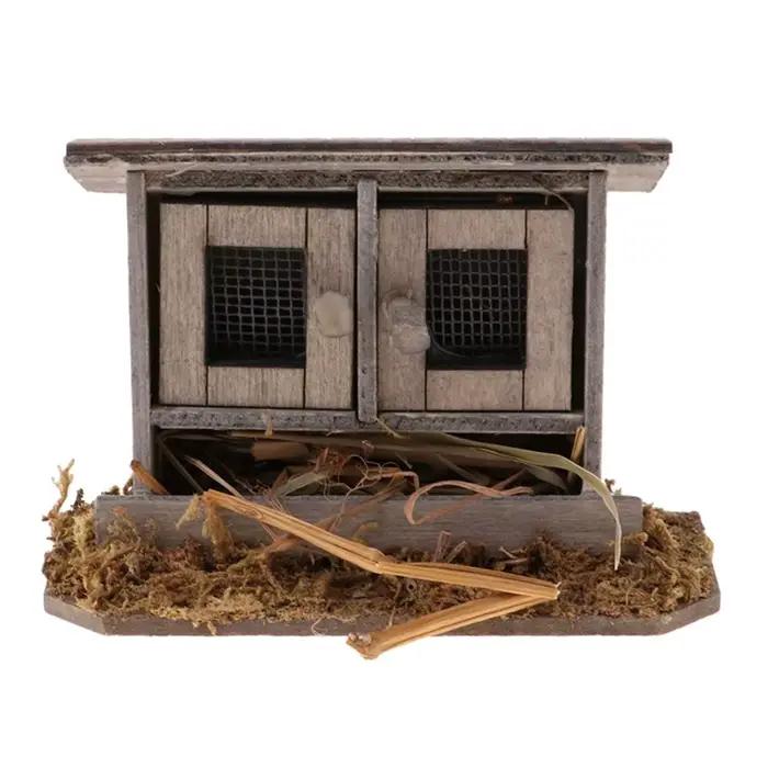 Poulailler Miniature échelle 1:12, Mini pont en arc, scène extérieure, modèle de poupées, accessoire