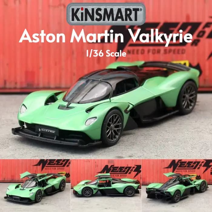 KiNSMART jouet voiture modèle 1/36 Aston Martin Valkyrie moulé sous pression en alliage Miniature re