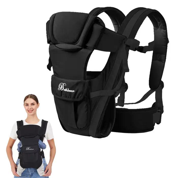 Porte-bébé, porte-sac à dos ergonomique 4 en 1, porte-bébé facilement réglable pour nouveau-né et to