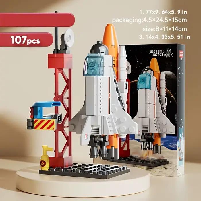 Blocs de Construction de Center de lancement de fusée spatiale, modèle de vaisseau spatial d'aviatio