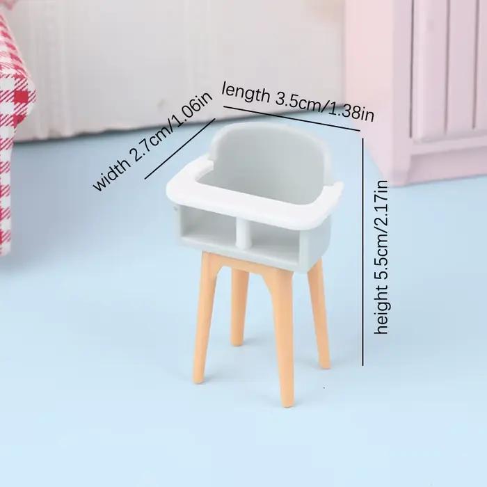 1/12 maison de poupée bébé chambre meubles accessoires toboggan/Cheval de Troie/Table/chaise de sall