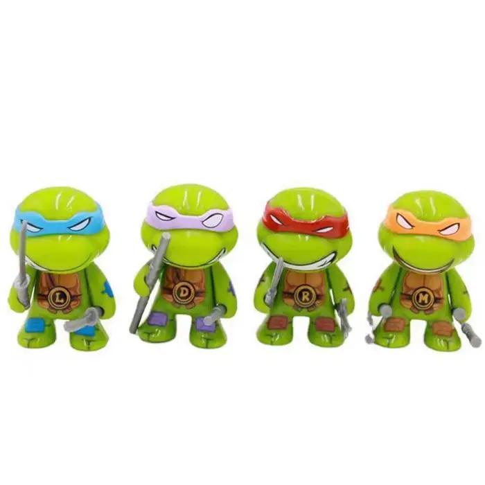Figurine tortue ninja TMNT, 4 pièces, avec articulations mobiles, anniversaire pour enfants, noël, n