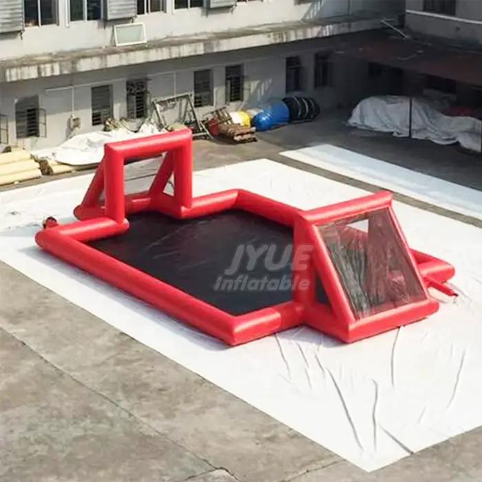 Terrain de football gonflable le plus vendu, terrain de soccer aquatique gonflable avec couverture,