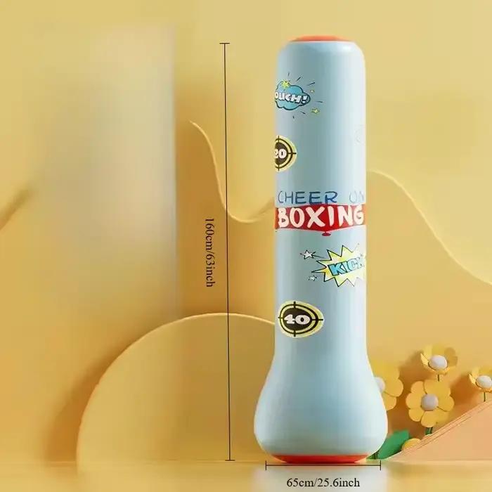 Colonne de boxe pour enfants épaissie en PVC, gonflable pour adolescents. Sac de boxe fitness qui ne