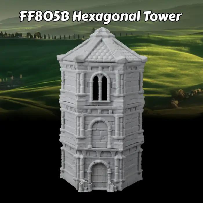 Mini-tours carrées et hexagonales pour scènes de jeux de rôle, structures de tours médiévales pour s