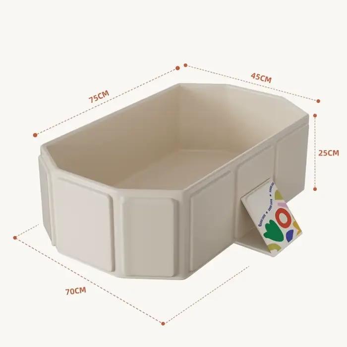 Grande baignoire pour bébé de 0 à 5 ans, baignoire pliable pour bébés assis et s'allonger, bassin de