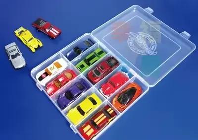 Hot Wheels – boîte de rangement de voiture en plastique 1/64, pour modèle de chariot, jouet de class