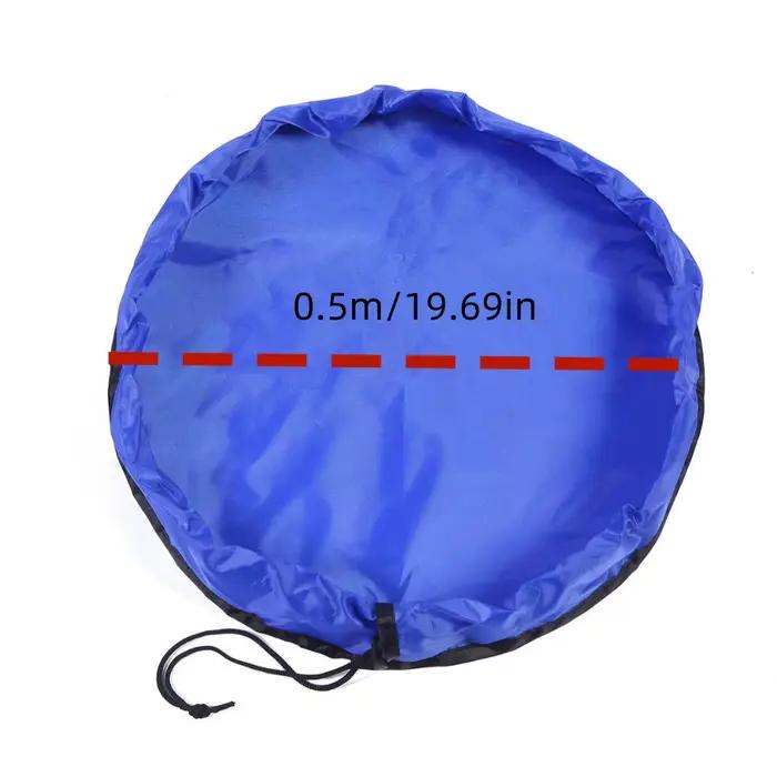 Sac de rangement pour jouets d'enfants, seau de rangement pliable étanche à cordon de serrage grande