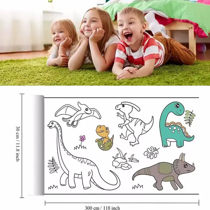 Jouets Montessori pour enfants de 3 mètres, rouleau de dessin Graffiti éducatif précoce, bricolage a
