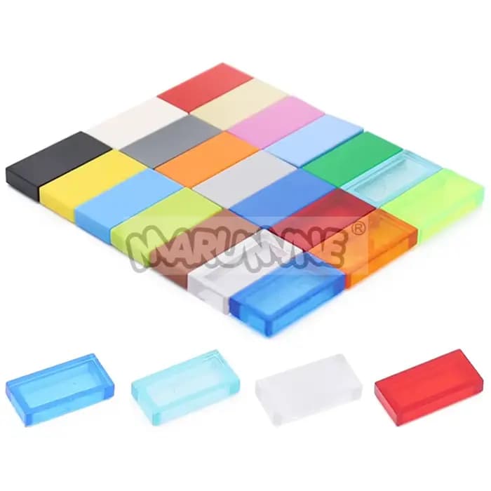 Marumine 200 pièces 1x2 blocs de construction de carrelage accessoires en vrac 3069 briques MOC pièc