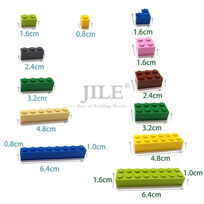 100 pièces Moc brique créative 2x4 3001 bases éclairer classique bricolage blocs de construction en