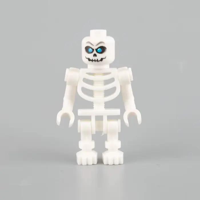 Blocs de construction de squelette de crâne d'Halloween, mini figurines d'action