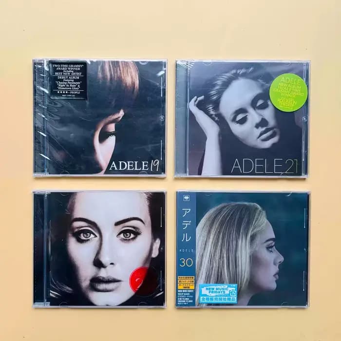 Ensemble complet d'albums en CD d'Adele : 19, 21, 25, 30, icônes de la pop, ballades émotionnelles,