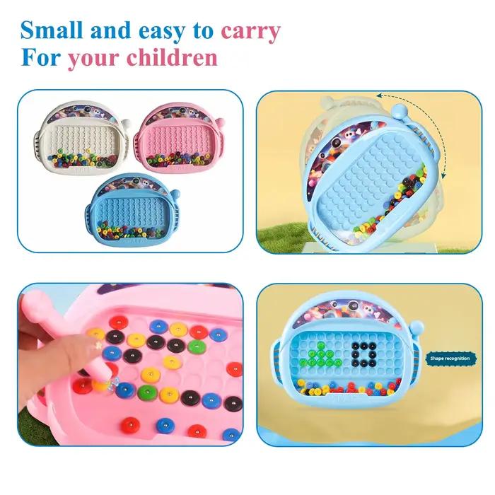 Tableau magnétique pour enfants avec stylo et perles, jouet de dessin, cadeau Montessori, garçons et