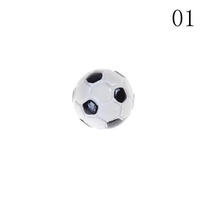 Balles de sport miniatures pour maison de poupée 1:6/1:12, décor de Football et de basket-ball