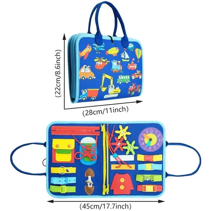 Planche occupée Montessori, jouets pour tout-petits, livre sensoriel préscolaire, éducation précoce,