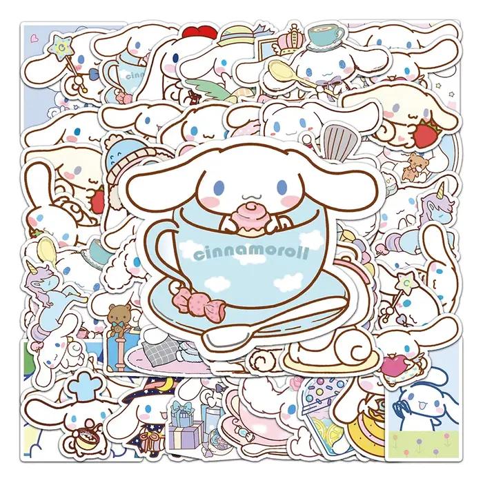 10/30/50 PIÈCES Drôle Cinnamoroll Autocollants Dessin Animé Mignon Enfants Jouet Autocollants PVC BR