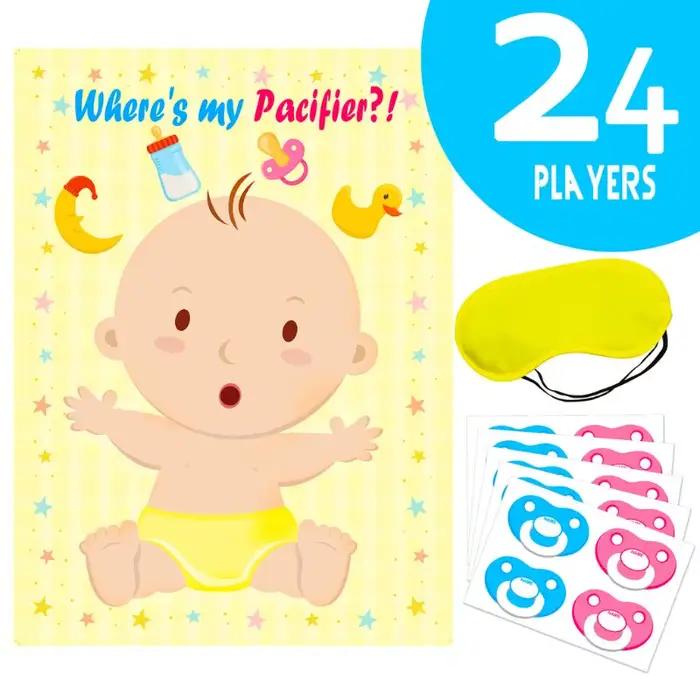 Jeux fête prénatale Épinglez le mannequin sur le jeu bébé Jeu cadeaux fête prénatale