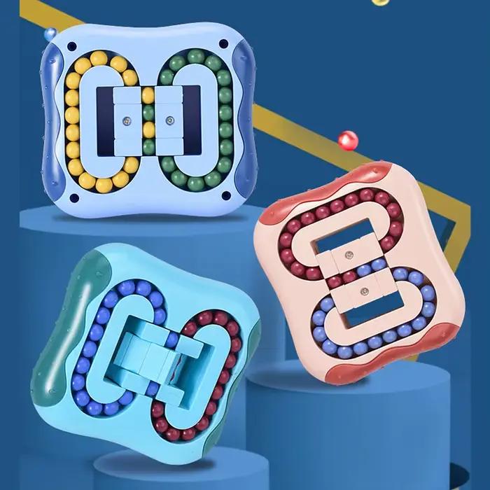 Jouet de doigt de haricot magique rotatif, jeux de puzzle pour enfants et adultes, jouets éducatifs