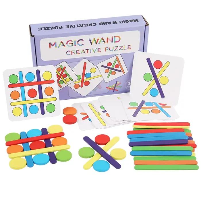 Puzzle 3D pour deux personnes, jeu de bureau interactif, Tangram, jouets mathématiques, blocs de con
