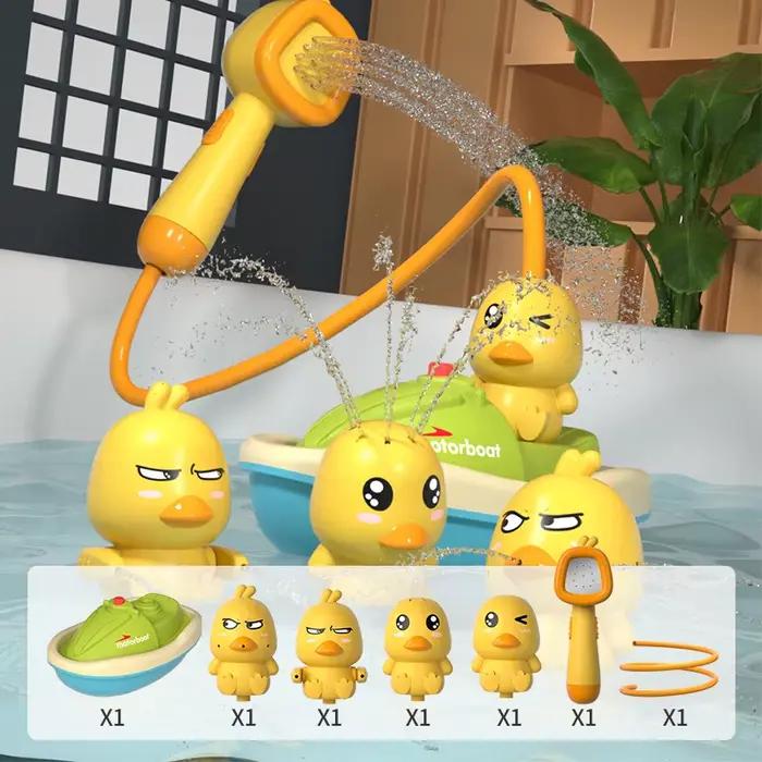 Baby Shower salle de bain jeu d'eau petit canard jaune fleur douche dispositif divin jet d'eau jouet