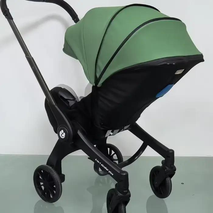 Poussette multifonctionnelle 4 en 1 pour nouveau-né, siège auto léger, vue haute bidirectionnelle, p