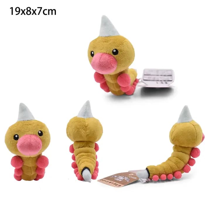 Peluche Pokémon Caterpie, Butterfree, Weedle, Scolipede, Beedrill, insectes, papillons, chenilles, d