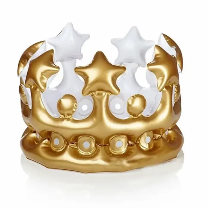 Couronne gonflable pour enfants et adultes, chapeaux d'anniversaire, casquette, jouet roi, décoratio
