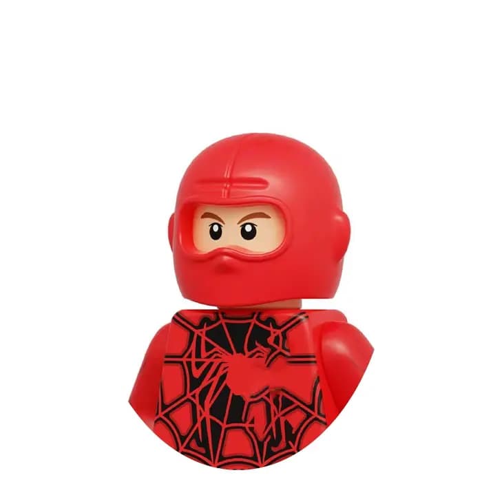 Ensemble de jouets Villain Toy Set Network Hero Red Black Hero Red Cloak Hero Magician Model Childre