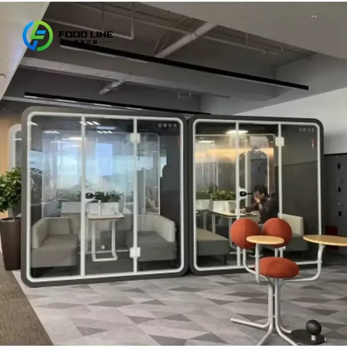 Cabine de réunion acoustique modulaire pour bureau, cabine téléphonique insonorisée personnalisée, m